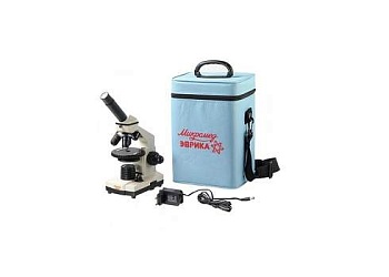 Микроскоп школьный эврика 40х-1280х в текстильном кейсе
